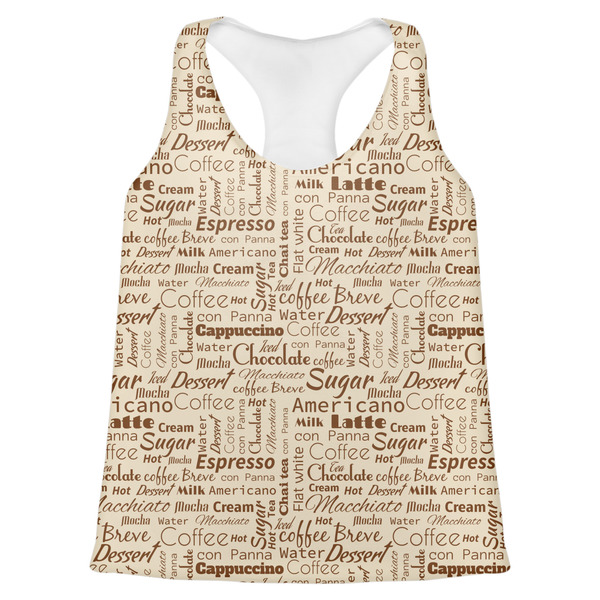 Custom Coffee Lover Womens Racerback Tank Top