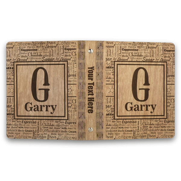 Coffee Lover Wood 3-Ring Binders - 1" Half-Letter - Approval
