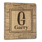 Coffee Lover Wood 3-Ring Binder - 1" Letter Size (Personalized)