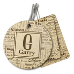 Coffee Lover Wood Luggage Tag (Personalized)