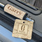 Coffee Lover Wood Luggage Tags - Square - Lifestyle