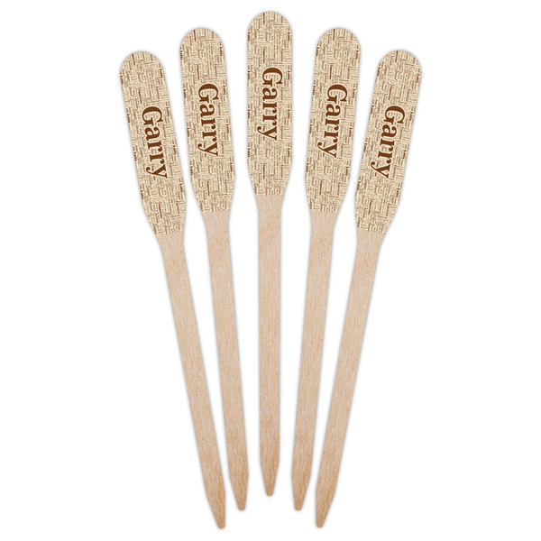 Coffee Lover Wooden Food Pick - Paddle - Fan View