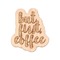 Coffee Lover Wooden Sticker - Main
