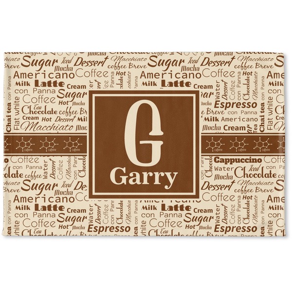 Custom Coffee Lover Woven Mat (Personalized)