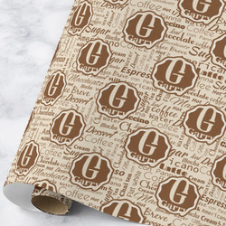 Coffee Lover Wrapping Paper Roll - Large - Matte (Personalized)