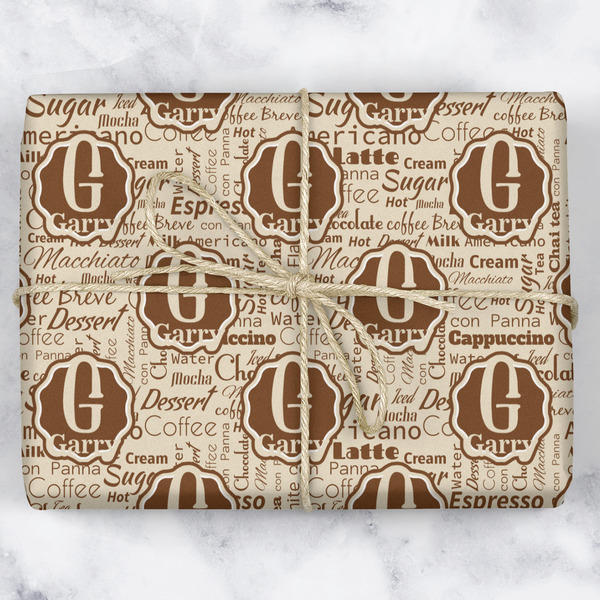 Coffee Lover Wrapping Paper Roll - Matte - Wrapped Box