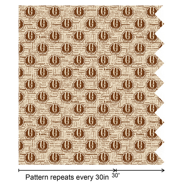 Coffee Lover Wrapping Paper Roll - Satin - Partial Roll