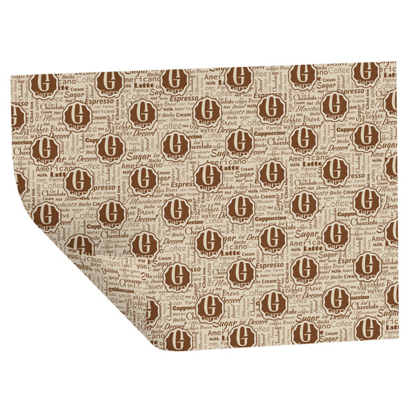 Coffee Lover Wrapping Paper Sheet - Double Sided - Folded