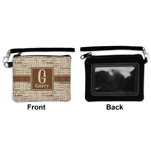 Coffee Lover Wristlet ID Cases - Front & Back