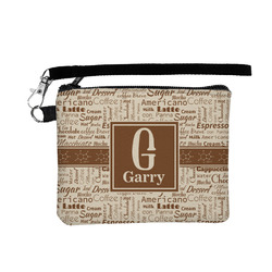 Coffee Lover Wristlet ID Case w/ Name and Initial
