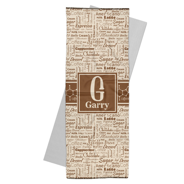 Custom Coffee Lover Yoga Mat Towel (Personalized)