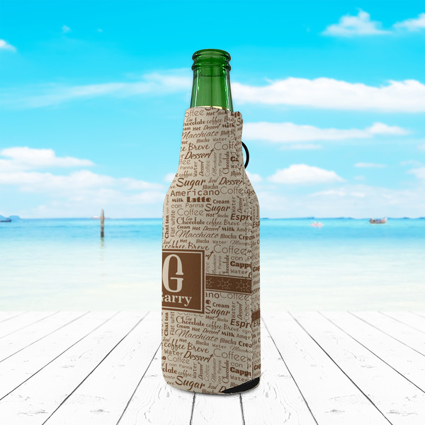 Coffee Lover Zipper Bottle Cooler - LIFESTYLE