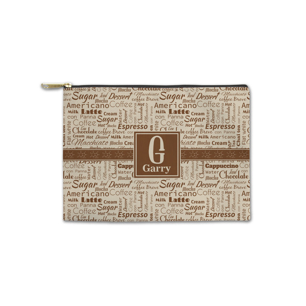Custom Coffee Lover Zipper Pouch - Small - 8.5"x6" (Personalized)