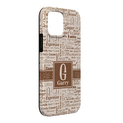 Coffee Lover iPhone Case - Rubber Lined - iPhone 13 Pro Max (Personalized)