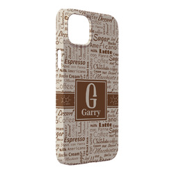 Coffee Lover iPhone Case - Plastic - iPhone 14 Plus (Personalized)