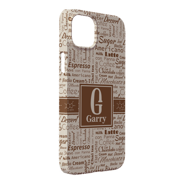 Custom Coffee Lover iPhone Case - Plastic - iPhone 14 Plus (Personalized)