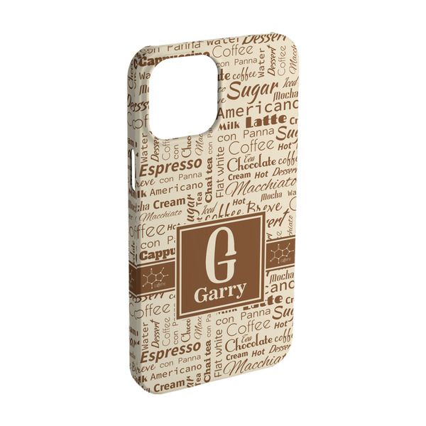 Custom Coffee Lover iPhone Case - Plastic - iPhone 15 Pro (Personalized)