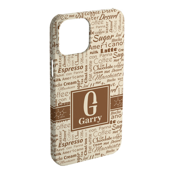 Custom Coffee Lover iPhone Case - Plastic - iPhone 15 Pro Max (Personalized)