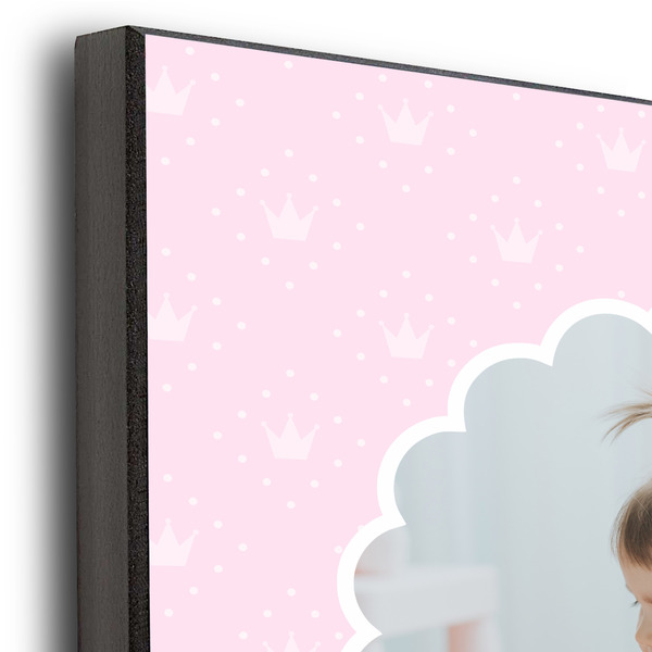 Baby Girl Photo 11x14 Wood Print - Closeup