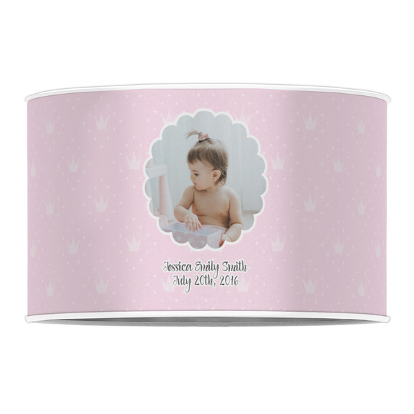 Baby Girl Photo 12" Drum Lampshade - FRONT (Poly Film)