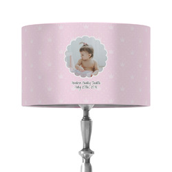 Baby Girl Photo 12" Drum Lamp Shade - Fabric
