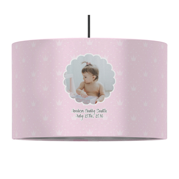Baby Girl Photo 12" Drum Lampshade - PENDANT (Fabric)