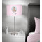 Baby Girl Photo 13 inch drum lamp shade - in room