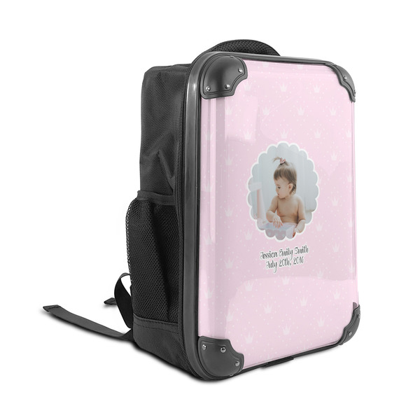 Baby Girl Photo 15" Backpack - ANGLE VIEW