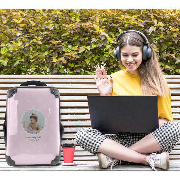 Baby Girl Photo 15" Backpack - LIFESTYLE