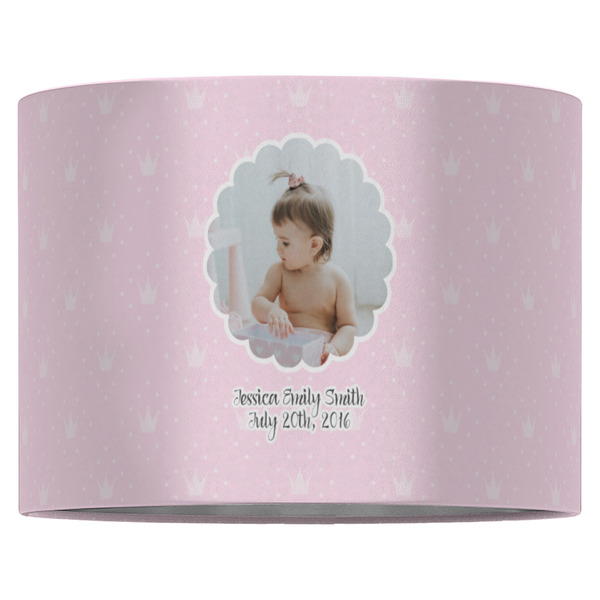Baby Girl Photo 16" Drum Lampshade - FRONT (Fabric)