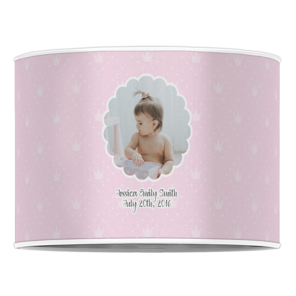 Baby Girl Photo 16" Drum Lampshade - FRONT (Poly Film)