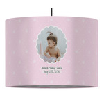 Baby Girl Photo Drum Pendant Lamp (Personalized)