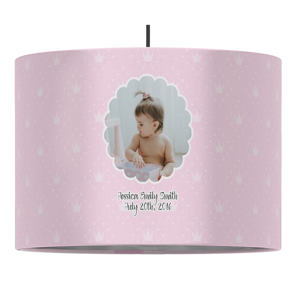 Baby Girl Photo 16" Drum Lampshade - PENDANT (Fabric)