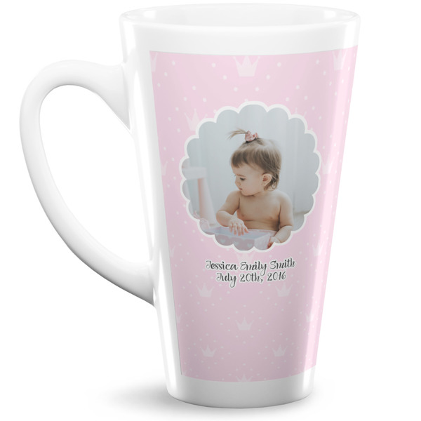 Custom Baby Girl Photo Latte Mug