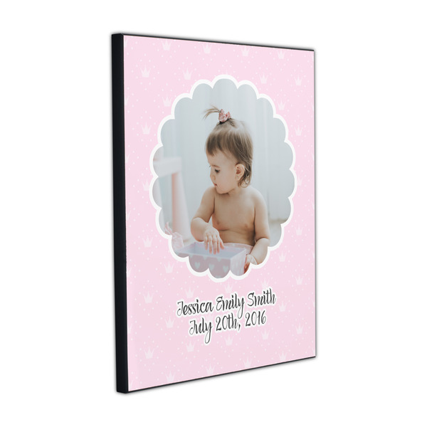 Baby Girl Photo 16x20 Wood Print - Angle View