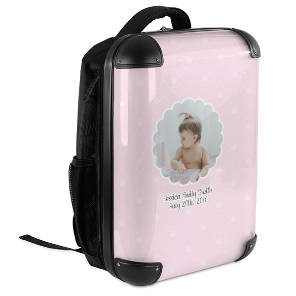 Baby Girl Photo 18" Hard Shell Backpacks - ANGLED VIEW