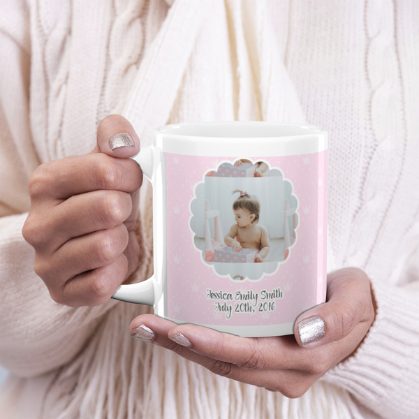 Baby Girl Photo 20oz Coffee Mug - LIFESTYLE