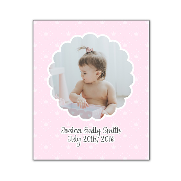 Baby Girl Photo 20x24 Wood Print - Front View