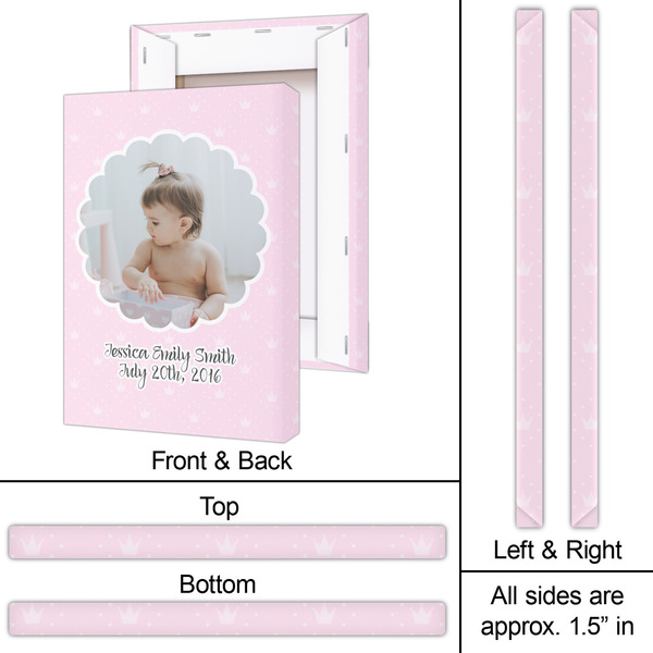 Baby Girl Photo 20x30 - Canvas Print - Approval