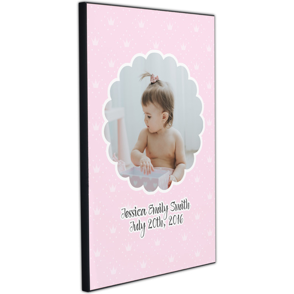 Baby Girl Photo 20x30 Wood Print - Angle View