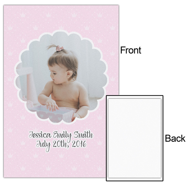 Baby Girl Photo 24x36 - Matte Poster - Front & Back