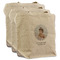 Baby Girl Photo Reusable Cotton Grocery Bags - Set of 3