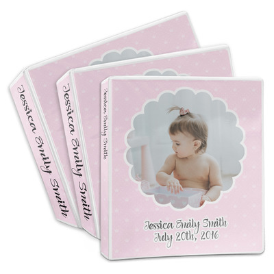 Baby Girl Photo 3-Ring Binder (Personalized)