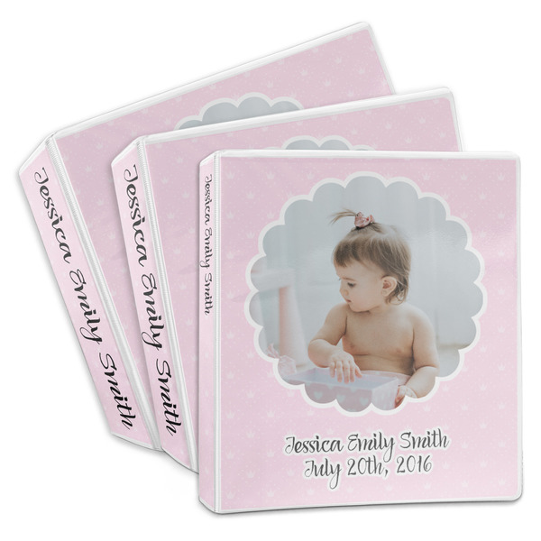 Custom Baby Girl Photo 3-Ring Binder (Personalized)