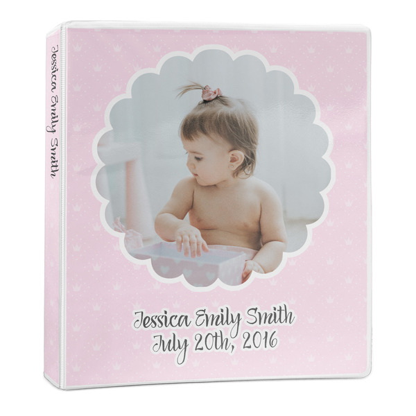 Custom Baby Girl Photo 3-Ring Binder - 1 inch (Personalized)