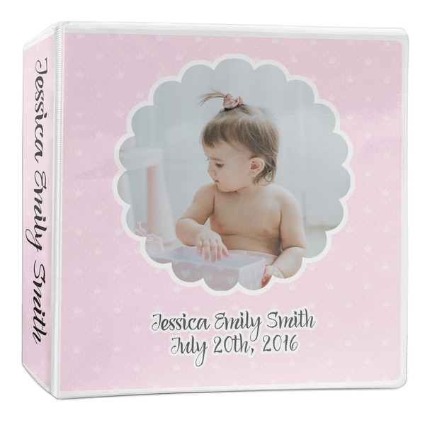 Custom Baby Girl Photo 3-Ring Binder - 2 inch (Personalized)