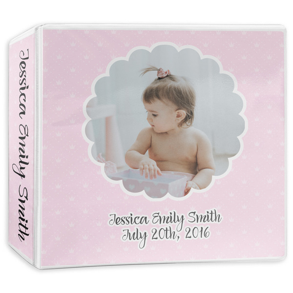 Custom Baby Girl Photo 3-Ring Binder - 3 inch (Personalized)