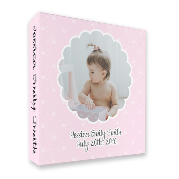 Custom Baby Girl Photo 3 Ring Binder - Full Wrap - 2"