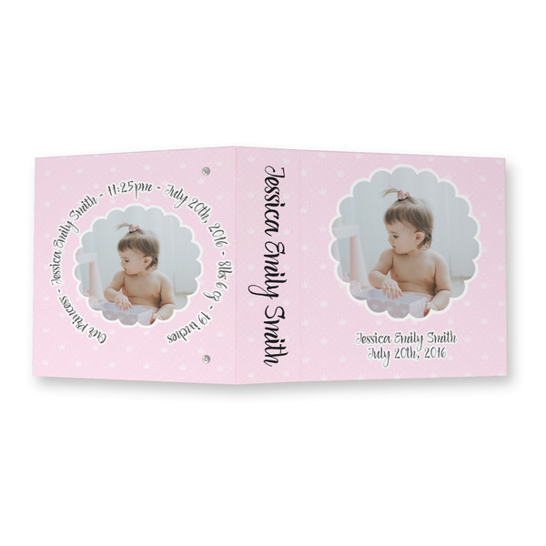 Baby Girl Photo 3 Ring Binders - Full Wrap - 2" - OPEN OUTSIDE