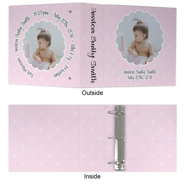Baby Girl Photo 3 Ring Binders - Full Wrap - 3" - APPROVAL